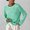 Green, variant on Ahabrexf Blouses for Women, Comfortable Stripe Long Sleeve Round Neck Sweater Top