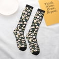 thumbnail image 6 of Bingfone Compression Socks for Women and Men Long Socks for Running Athletic Cycling Nurse-Flowers, 6 of 8