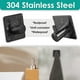 thumbnail image 2 of Self Adhesive Hooks 4 Pack, Black Heavy Duty Coat Hooks, Stainless Steel Wall Hooks For Bathroom, Kitchen, Waterproof Sticky Tower Hanging Hooks, 2 of 5