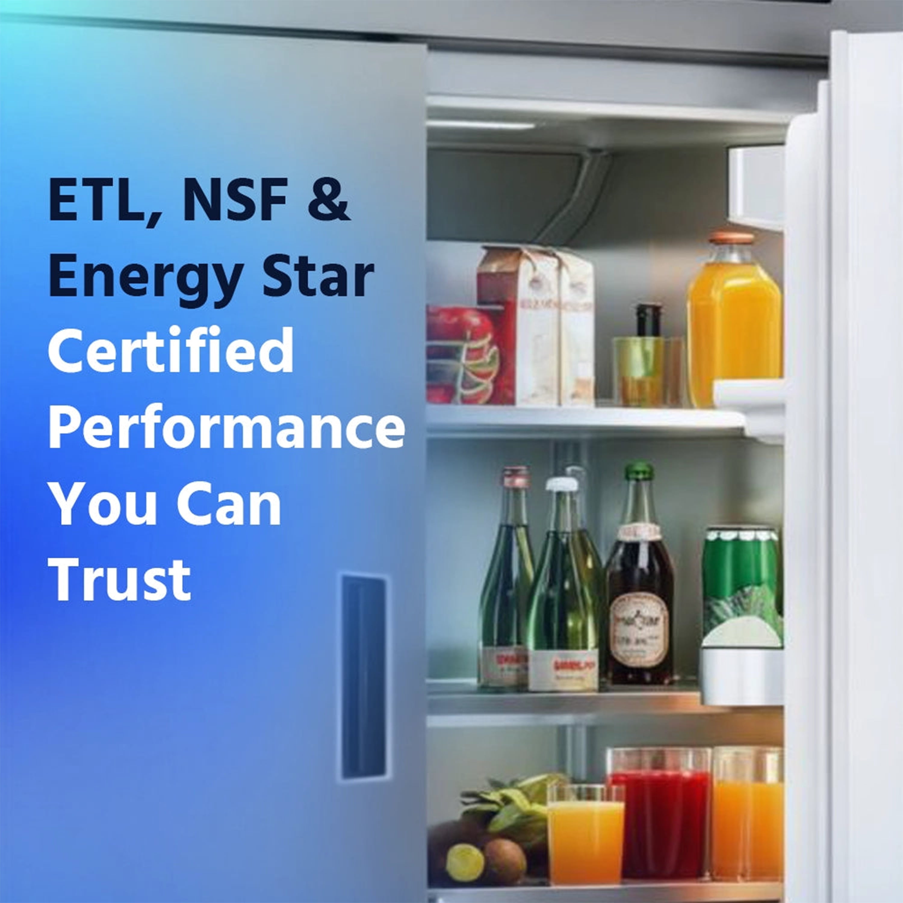 54 in. Reach-In Refrigerator, 2 Solid Doors, 49 Cu. Ft. Stainless Steel, 2 section, NSF Certified