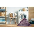 thumbnail image 2 of Ahgly Company Machine Washable Indoor Round Industrial Modern Pastel Violet Purple Area Rugs, 5' Round, 2 of 7