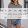 thumbnail image 3 of Yutgune Women's Striped Sweatshirt Crew Neck Long Sleeve Shirts Loose Casual Fall Top, 3 of 6