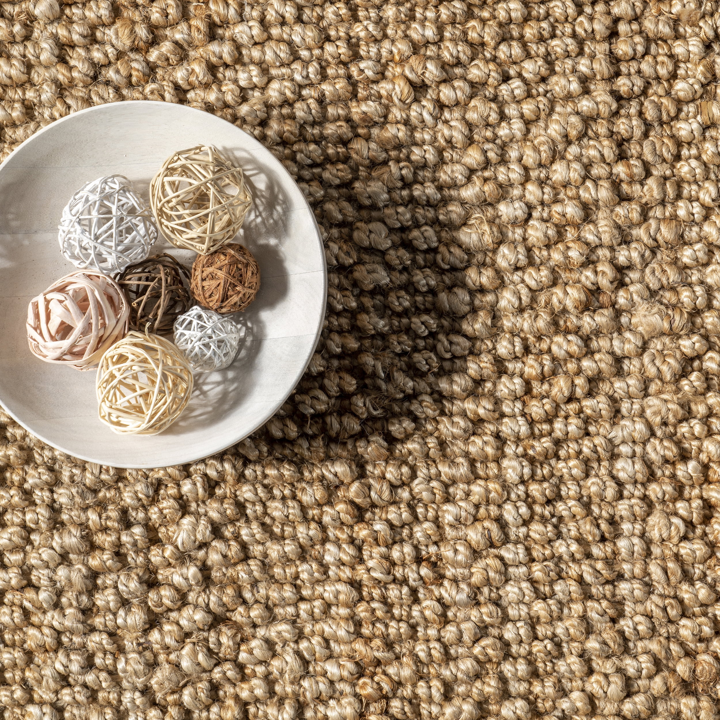 nuLOOM Hanne Casual Flatweave Jute Area Rug, 5' x 8', Natural