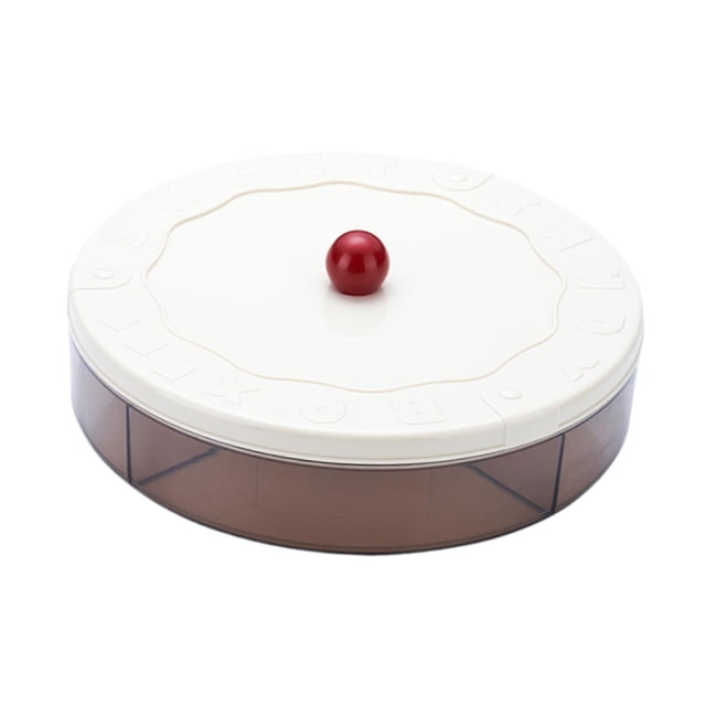 Bandeja para servir aperitivos, contenedor para almacenar alimentos, bandeja para almacenar frutos secos, plato dividido para frutas secas para cenas Capa única