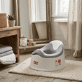 thumbnail image 3 of Petit pot Jolly Jumper | Chaise pot confortable pour tout-petits, idéale pour l’apprentissage de la propreté | Conception à rinçage rapide | Blanc, 3 of 10