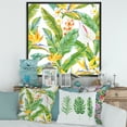 thumbnail image 2 of Designart 'Yellow Flowers and Tropical Foliage II' Modern Framed Canvas Wall Art Print, 2 of 5
