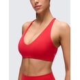 thumbnail image 3 of CRZ YOGA Butterluxe V Neck Twist Back Sports Bra For Women, 3 of 6