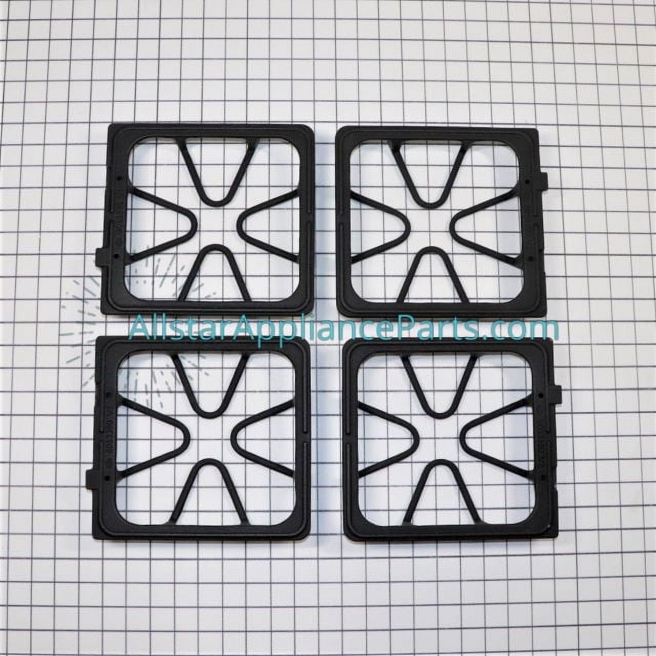 Genuine Whirlpool WPW10447925 Burner Grate Set (4)