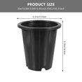 thumbnail image 3 of Stri Set of 6 round plastic flower pots for plants, 3 of 6