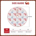 thumbnail image 2 of Rateoe Red Squirrel And Blue Rabbit Pattern Christmas Tree Skirt with Ties , Christmas Tree Decorations, Farmhouse Christmas Decor Xmas Holiday Decorations-36", 2 of 6