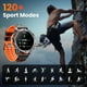 thumbnail image 5 of Reloj inteligente Hwagol Military de 1.52 pulgadas con llamada/notificación para hombres, 5 of 9