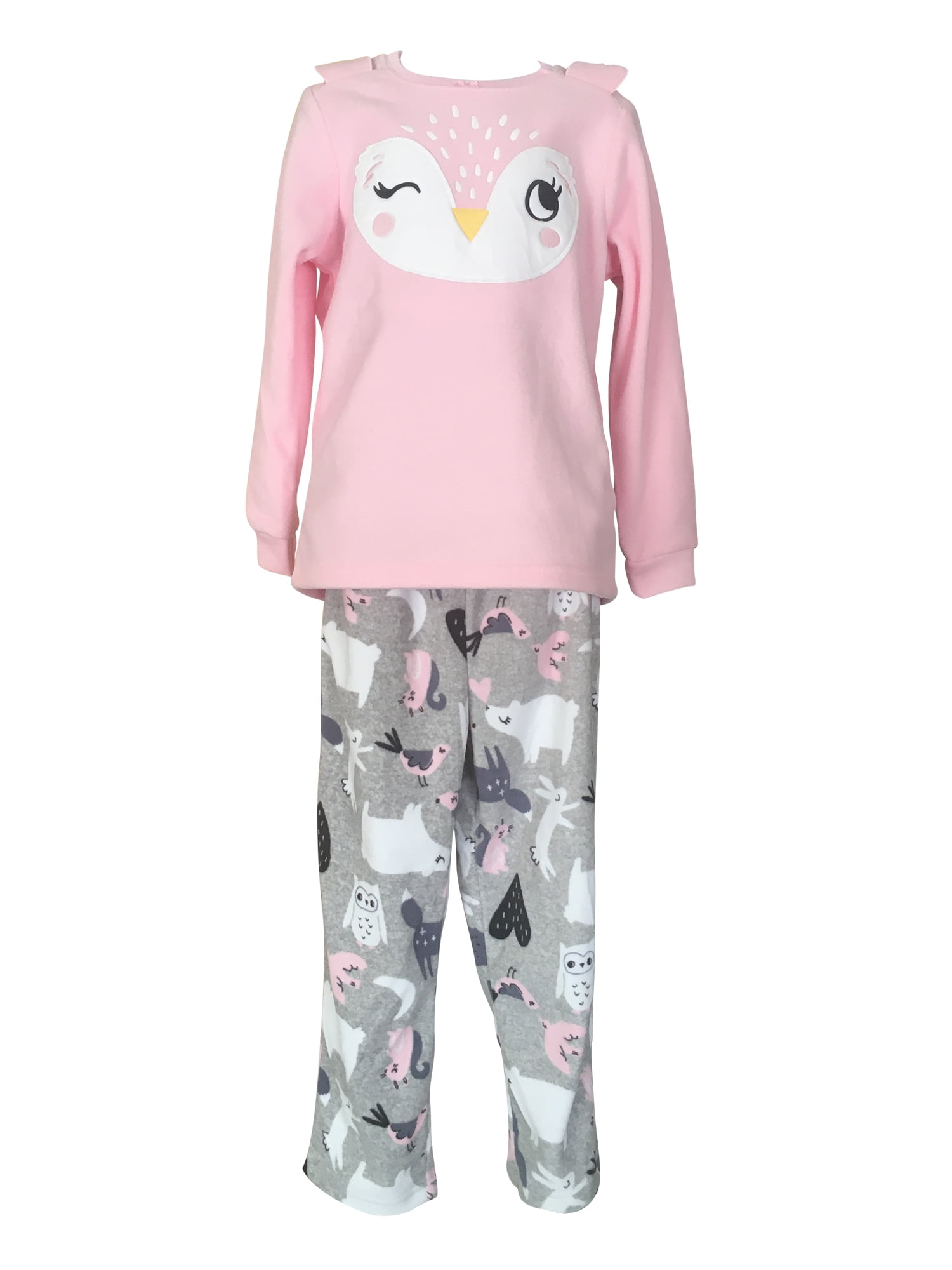 Carter's Girls' 2 piece Fleece Pajamas, Owl