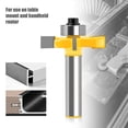 thumbnail image 3 of Wood 8mm Shank Straight End Mill Trimmer Cleaning Flush, Trim Corner Round Coves Box Bit 4Pcs, Multiple Sizes (8*32*6), 3 of 7