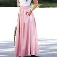thumbnail image 2 of Aayomet Women's Skirts Maxi Skirts for Women Ankle Length Skirt Casual Long Skirt High Waisted Maxi Skirt (Pink,M), 2 of 7
