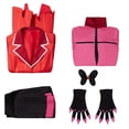 thumbnail image 3 of Disfraz de Cosplay de ALASTOR de Anime para adultos, uniforme rojo, traje de Halloween, Carnaval, 3 of 4