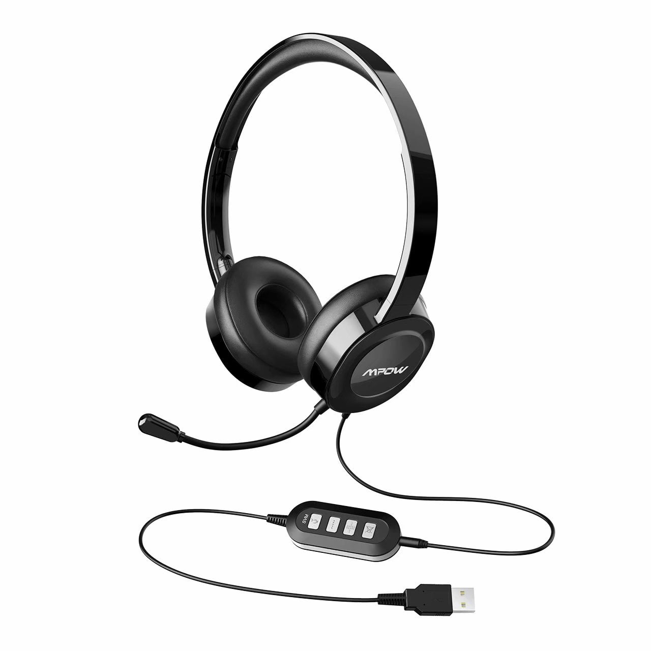 Mpow 158 USB Headset/ 3.5mm Computer Headset, Soft MemoryProtein