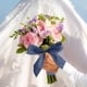 thumbnail image 3 of Cinta De Poliéster 1Pcs 5m Threaded Glitter Ribbon Chiffon Crinkle Satin Bow for Gift Box Bouquet Wedding Card Decoration in Navy Blue JASKFLY, 3 of 8