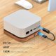 thumbnail image 5 of AJM4-H For Mac Mini M4 M4 Pro Wooden Expansion Dock USB 3.0 Hub Stand with TF SD Card Reader Base, 5 of 5