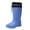 Blue, variant on Rain Boots Rainy Season Tube Mouth Solid Color Rain Shoes Thick Rainproof Non Slip Womens Rubber Boots White 36