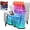 Rainbow, variant on Baseball Fuzzy Flannel Throw Blankets, Soft Blankets and Throws, Daughter Mom Friend Gift Baseball Ball Fire Water Print Decorative Throw Blankets for Couch, 60"X80"