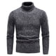 thumbnail image 4 of pstuiky camisa de manga larga para hombre, Suéter grueso de cuello alto para hombre con mangas largas y base cálida de punto. Tops casuales para hombres l, 4 of 6