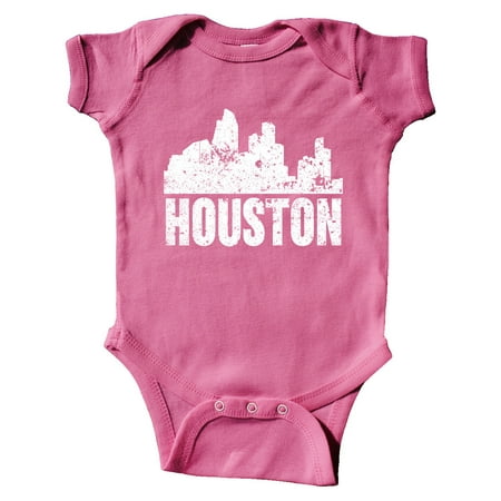 

Inktastic Houston Skyline Grunge Gift Baby Boy or Baby Girl Bodysuit