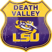 Hangtime LSU Death Valley Aluminum Wall Signs, 12 x 12 inches