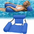 thumbnail image 1 of Silla para piscina, silla inflable para piscina, silla inflable para piscina para adultos, boya para piscina, colchón para piscina, hamaca inflable, hamaca inflable para piscina (azul), 1 of 5