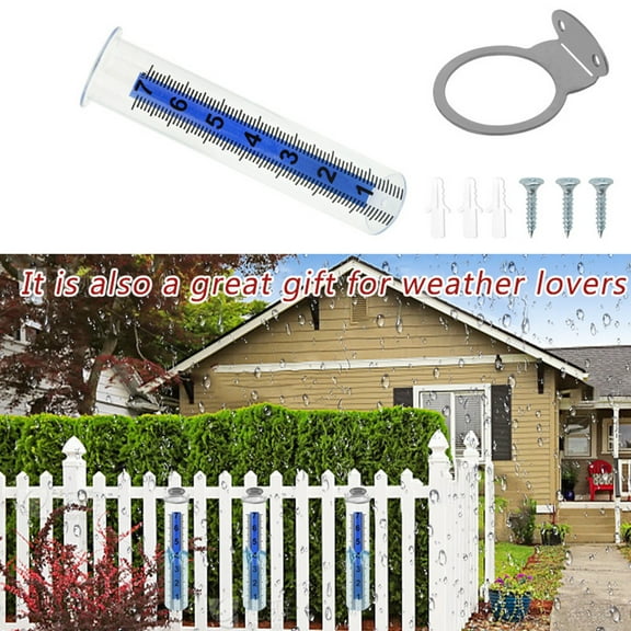 Rain Gauge Accurate Rain Gauges Outdoors Tall Rain Gauge For Yard Decorative Rain Measure Gauge For Garden With Large Numbers Measuring ruler