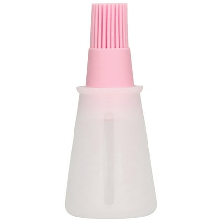

Oil Brush Bottle Non- Multifunctional Basting Brushes Light Weight For Barbecue For Cooking For Baking Pink