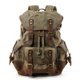 thumbnail image 1 of Mochila para exteriores, mochila informal para estudiantes, mochila de viaje de gran capacidad, bolsa de lona con costuras de cuero para montañismo, 1 of 5