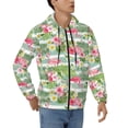 thumbnail image 4 of Zip Up Hoodies for Men - Tropical Flamingo Long Sleeve Comfrt Men'S Fashion Hoodies & Sweatshirts, Jackets for Men Hoodies Pullover Clothing Clothes with Pouch, 4 of 5