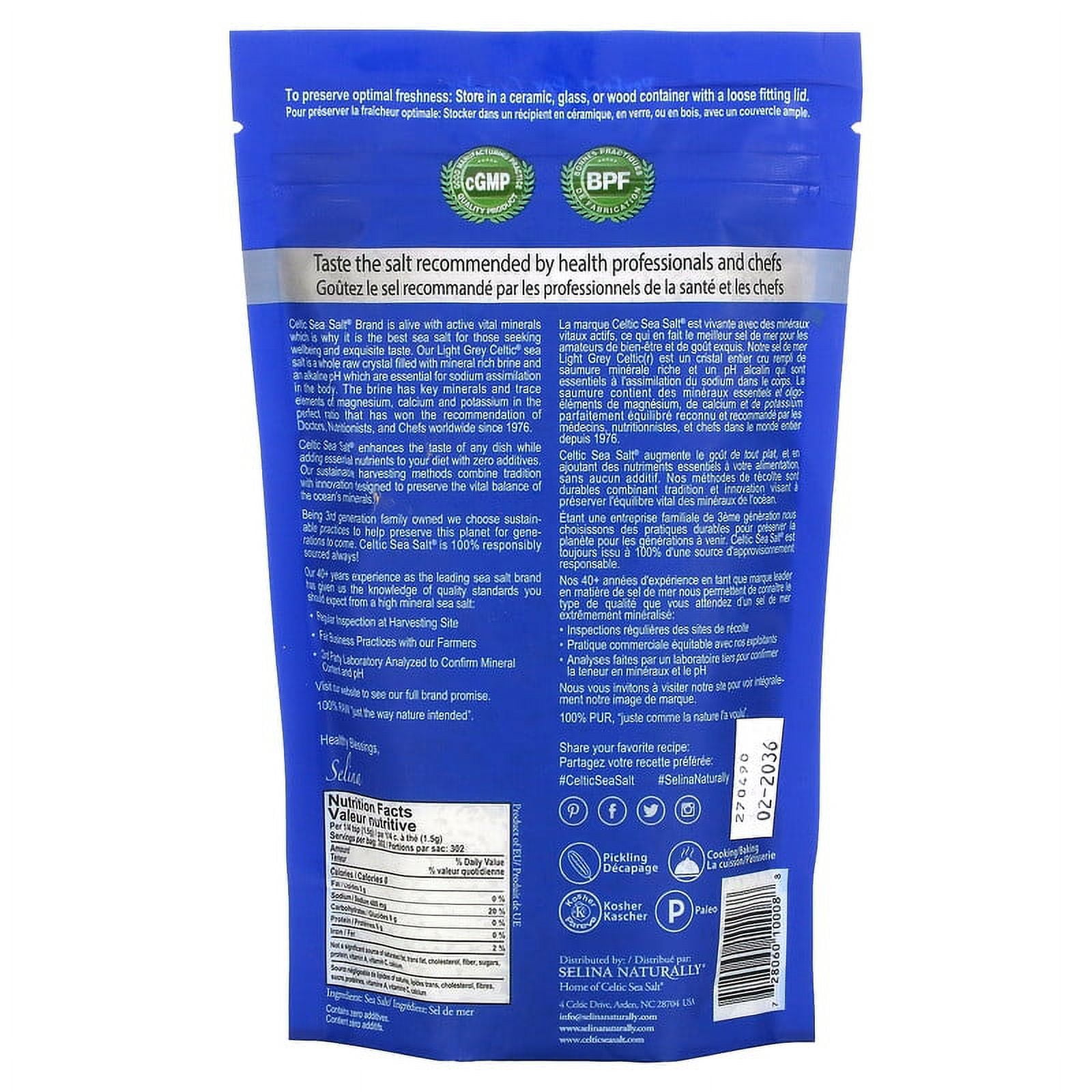 Celtic Sea Salt, Light Grey Celtic, Vital Mineral Blend, 1 lb Pack of 3