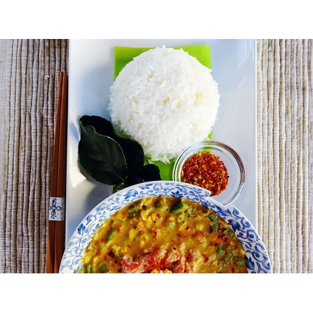 Takeout Kit "Thai Crab Curry & Jasmine Rice" Meal Kit, Dinner for 4