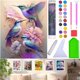 thumbnail image 1 of Cuadro de diamantes 5D, apto para adultos y niños, 30*40 cm, sin marco, perfecto para manualidades caseras informales (morado).,Morado, 1 of 4