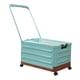 thumbnail image 5 of Contenedor de almacenamiento con ruedas y asa, carrito utilitario plegable, multiusos, caja de almacenamiento portátil de gran capacidad para Azul, 5 of 9