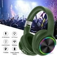 thumbnail image 4 of Fnyoxu Headphones Wireless Bluetooth Headset Subwoofer Bluetooth Mobile Computer Game Music Sports Game IPX4 Waterproofs Headphones,Green, 4 of 8