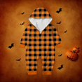 thumbnail image 1 of Family Halloween Pjs Matching Sets Halloween Print Long Sleeve Zippered One Piece Pajama Hooded Jumpsuit Winter Halloween Pjs Family Set, 1 of 4