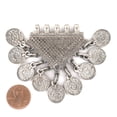 thumbnail image 2 of The Bead Chest Silver Tribal Coin Dangle Pendant, 2 of 4