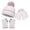 ZE-White, variant on Splozh Winter Scarf for Girls Cute Rabbit Plush Children's Scarf Autumn and Winter Cartoon Simple Christmas Warm Scarf Black,One Size