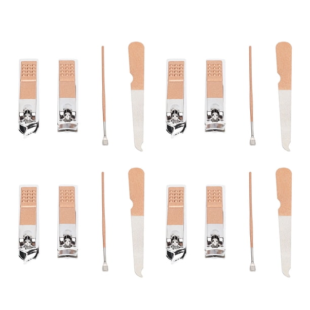 Juego De Manicura, Cortaúñas Ergonómico, Herramientas De Belleza, Cucharas Para Los Oídos, Limas De Uñas, Aseo Portátil Con Bolsas De Almacenamiento De PU Rosa Para El Lugar