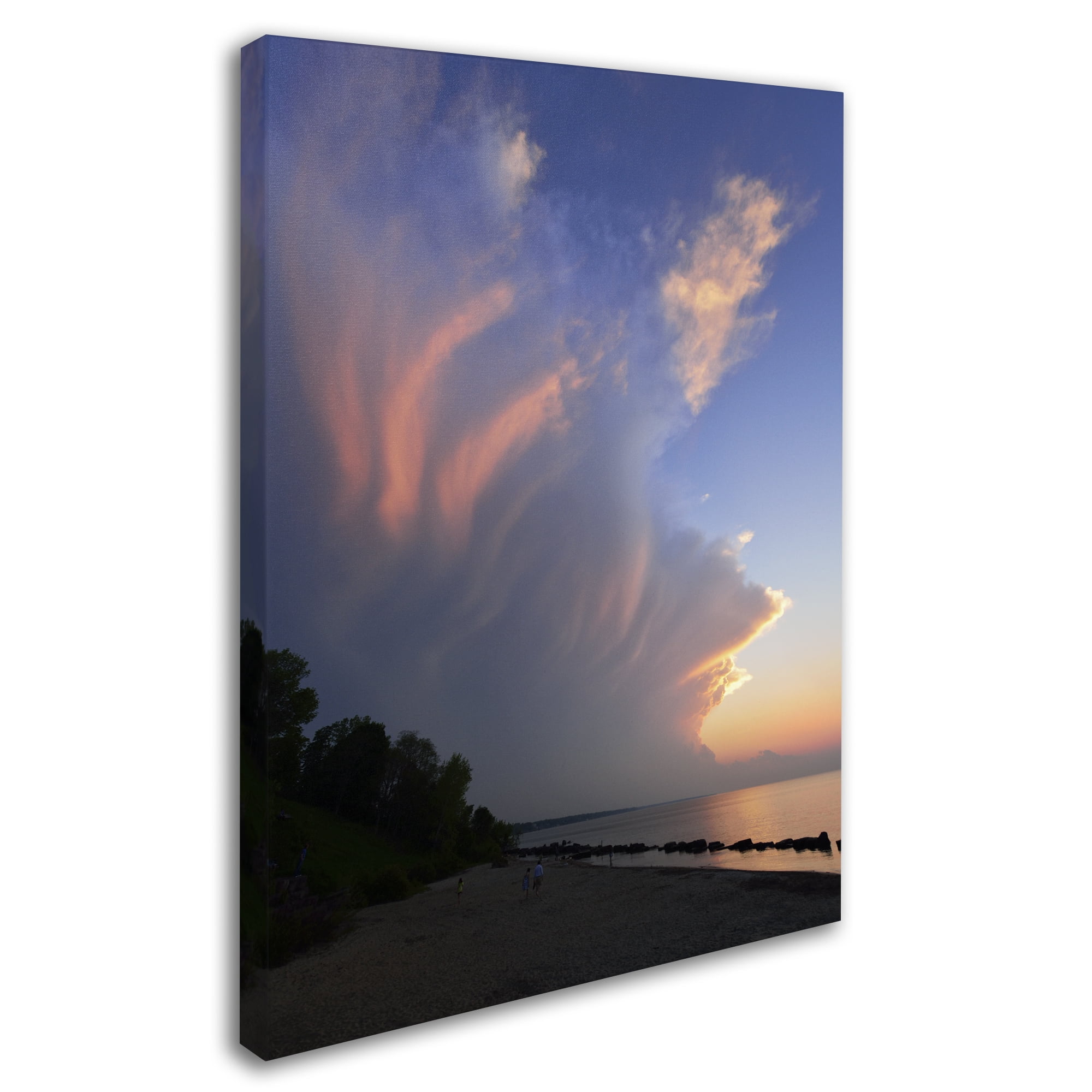 Trademark Fine Art "Developing Sunset Storm" Canvas Art by Kurt Shaffer