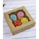 thumbnail image 3 of Cajas para panadería CHERRY, paquete de 15 unidades, 25 x 25 x 8 cm, con ventana de PVC, color marrón, 3 of 9