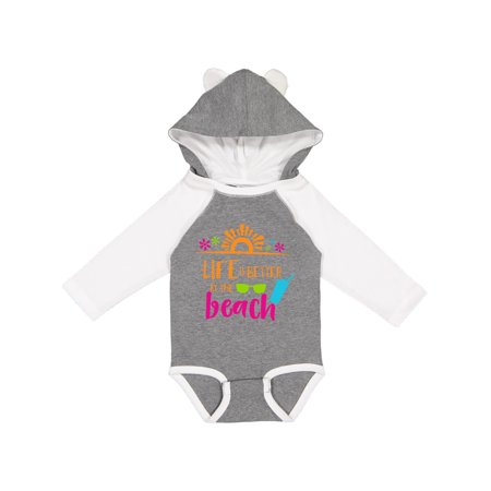 

Inktastic Life Is Better At The Beach Sunglasses Cocktail Gift Baby Boy or Baby Girl Long Sleeve Bodysuit