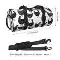 thumbnail image 2 of Balery Retro Rooster Bolsa de Gimnasio para Mujeres y Hombres, Bolsa de Viaje Impermeable, Bolsa de Fin de Semana con Compartimento para Zapatos y Bolsillo Húmedo, 2 of 6