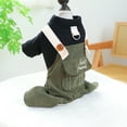 thumbnail image 4 of Pet Circle Dog Clothing Corduroy Overalls Autumn/Winter Stylish and Warm with Cute Design, 4 of 5