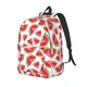 thumbnail image 1 of Disketp Hand Drawn Watermelon print Canvas Backpack Lightweight Travel Daypack Student Rucksack Laptop Backpack-Small, 1 of 5