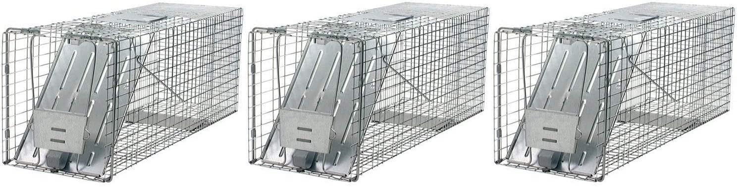 Details about   Havahart 1079 Live Catch Galvanized Steel Cage Trap for Cats and Raccoons 