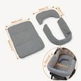 thumbnail image 5 of Dog Strollers Side Pad and Cushion Set Breathable Polyester Fabric Comfortable Padding for Pet Travel Safe Design Mat, 5 of 16