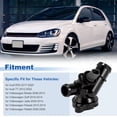 thumbnail image 2 of Conjunto de Carcasa de Termostato de Refrigerante del Motor para Audi RS3 TT para Volkswagen Beetle Golf Jetta Passat Rabbit Reemplazar No.07K-121-133-E/07K-121-132-F/07K-121-132-G, 2 of 7